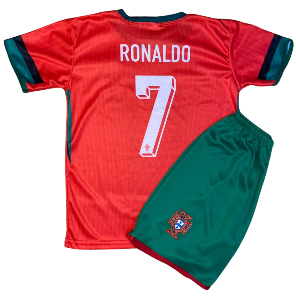 Conjunto Infantil de Futebol Cr7 Camisa e Bermuda - ENVIO IMEDIATO !!