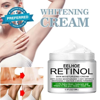 Creme escurecimento da pele EELHOE, clareamento, redução da remoção de melanina, cotovelos, axilas, partes íntimas, creme hidratante para cuidados com a pele nas articulações
