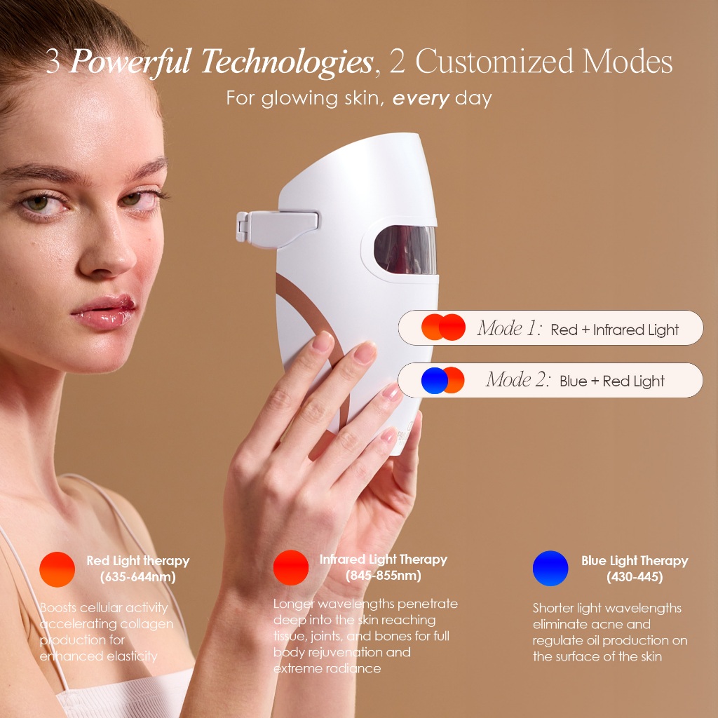 Lumamask Pro | LED赤色光療法フェイスマスク Project E Beauty Lumamask Pro | Máscara LED Terapia | Antiaging e