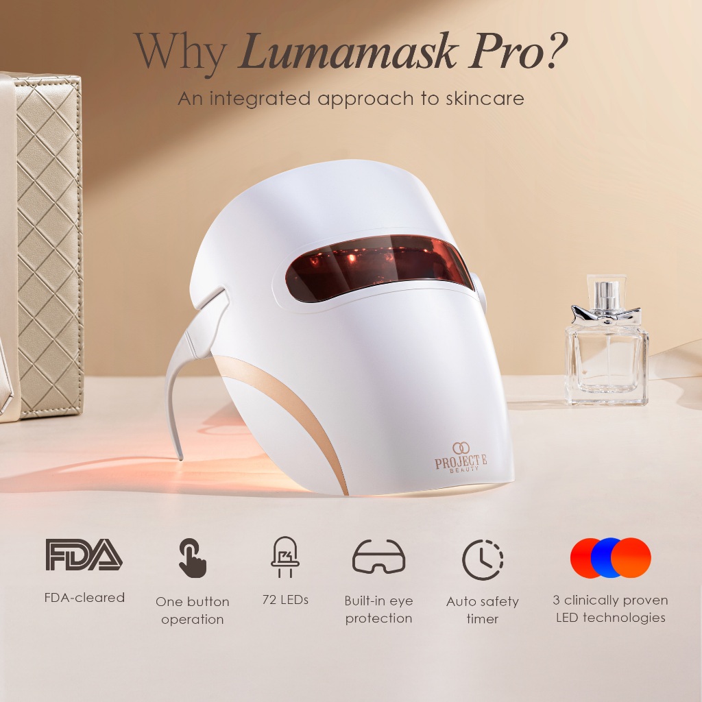 Project E Beauty Lumamask Pro | Máscara LED Terapia | Antiaging e