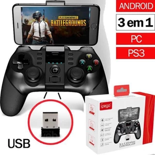 Controle Ípega PG 9076 Bluetooth Gamepad para Android , PS3, PC, TV