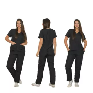 Pijama Cirúrgico Gabardine Conjunto Hospital Scrub Fem. 43