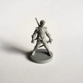 1 Miniatura Soldier (Soldado) - Walker Zombie (Zumbi Lerdo) - Zombicide Undead or Alive Ks