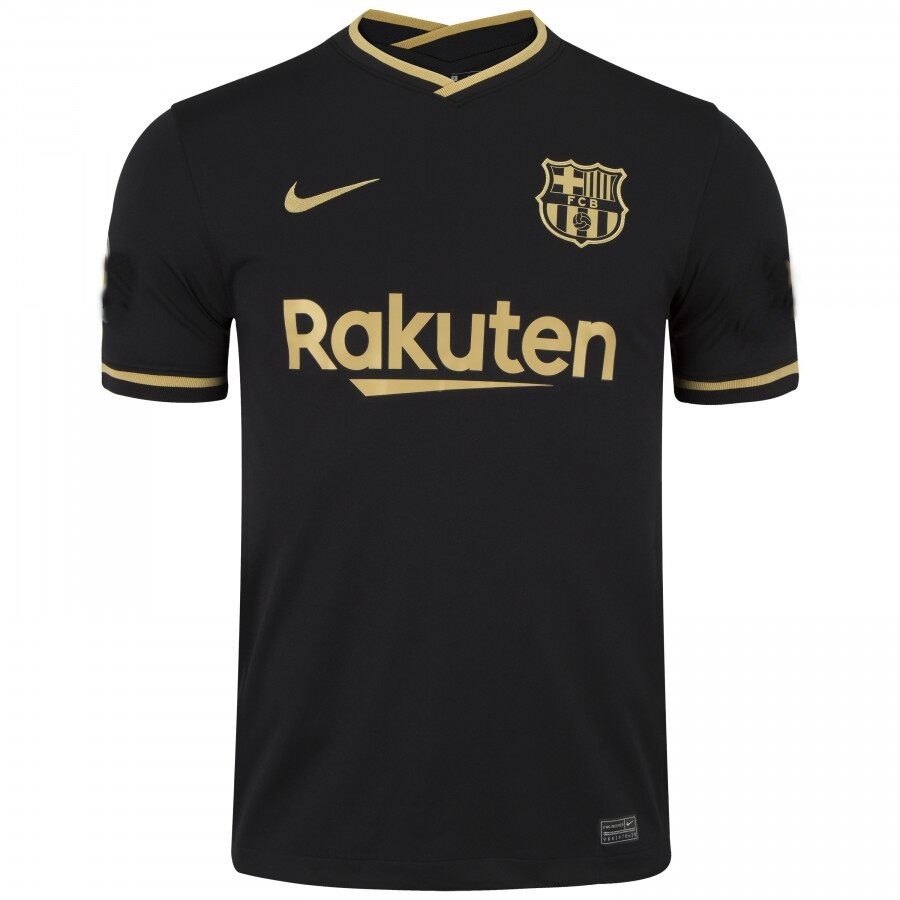 Uniforme Barcelona Preto - Torcedor Masculino Pronta Entrega