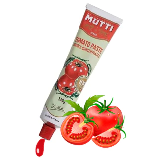 Pasta De Tomate Mutti Sem Glúten Em Tubo 130 G