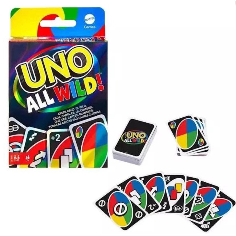Jogo de Cartas Uno All Wild - Mattel | Shopee Brasil