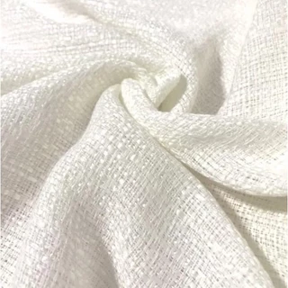 Tecido Tweed Branco 1m x 1,40 de Largura