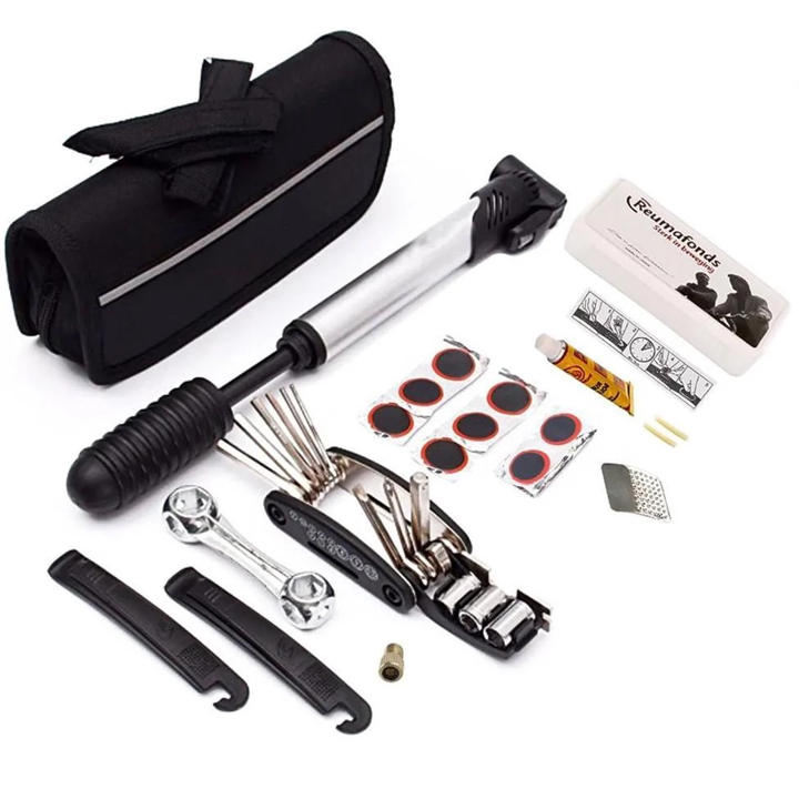 Kit Ferramentas de Reparo Para Bike Pneu Novo
