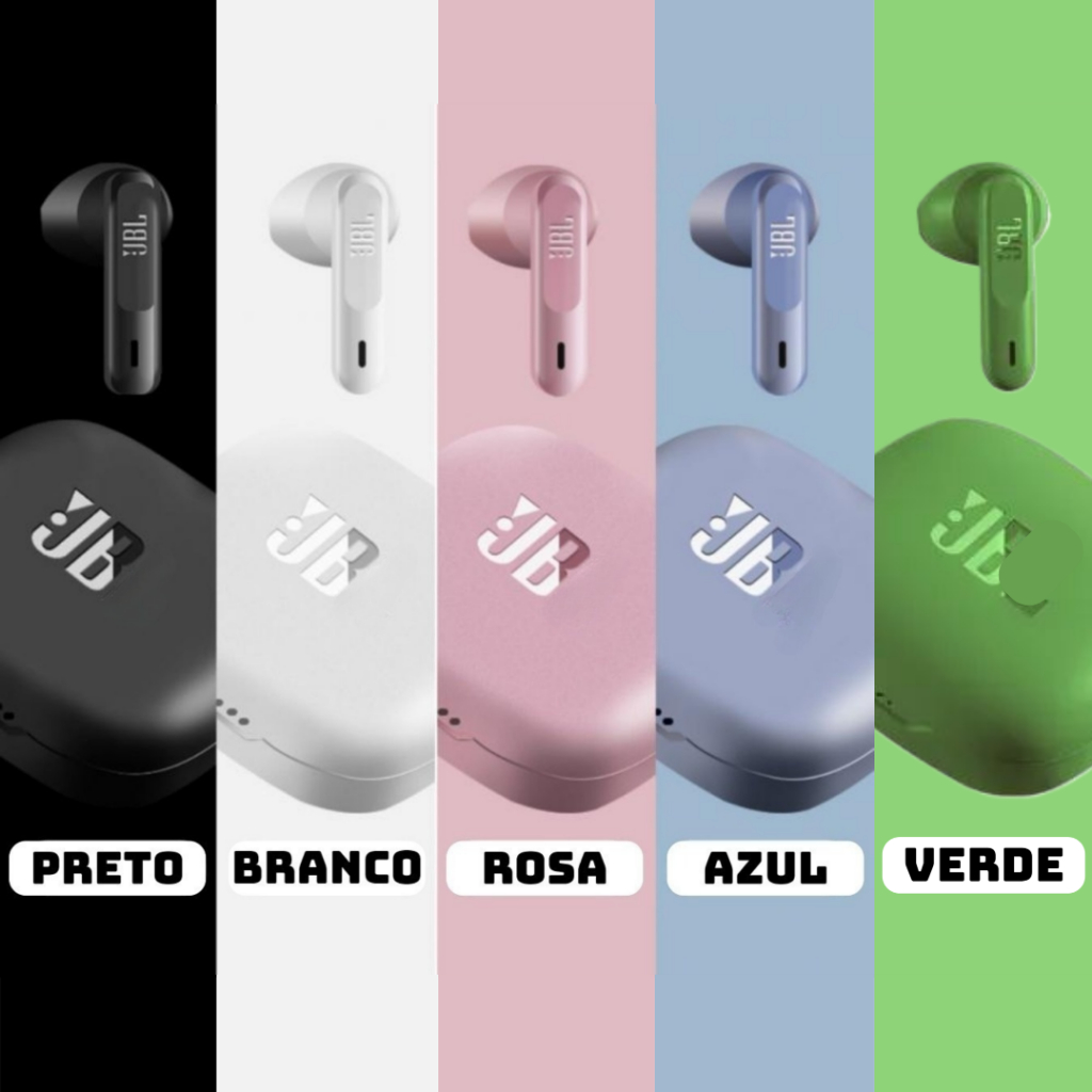 Fone De Ouvido Grave JB Wave 300 TWS Sem Fio TWS Bluetooth Com Microfone Usb-C