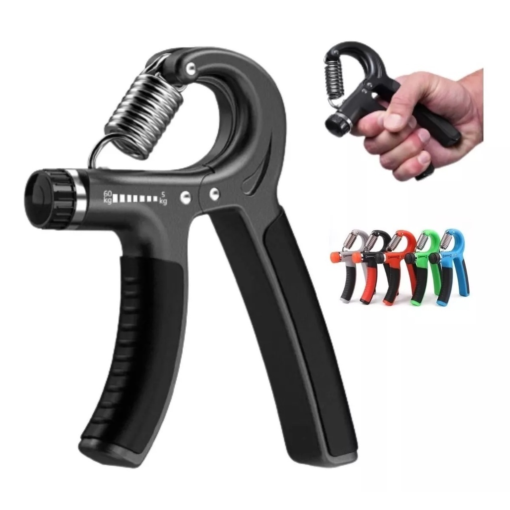Hand Grip Flexor De Punho Com Mola Ajustável Antebraço Mãos Fortes