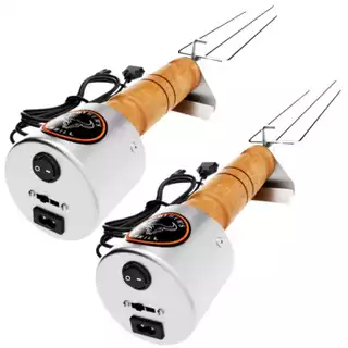 Kit Com 2 Espetos Giratório Elétrico Linha Master Brother´s Grill Único BIVOLT