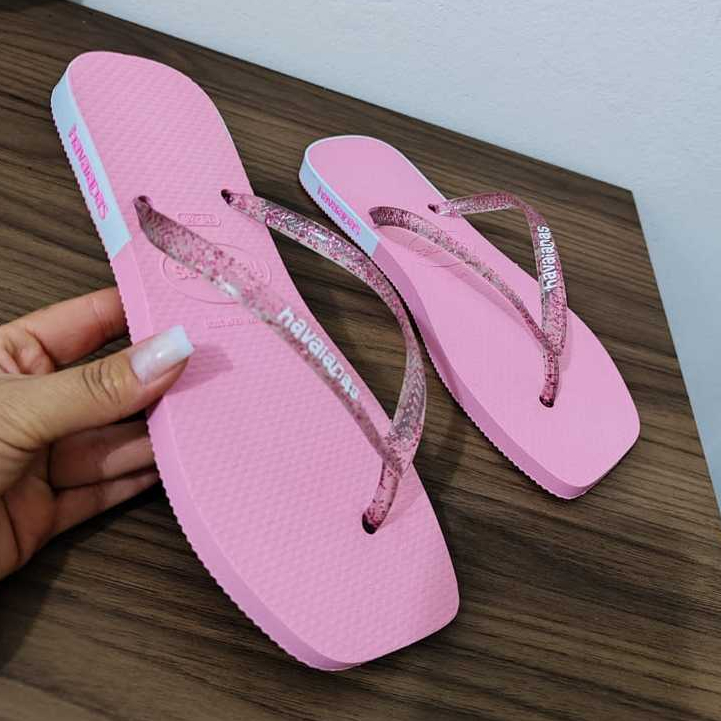 Chinelo de Dedo Casual com Gliter Varias Cores, macio e moderno
