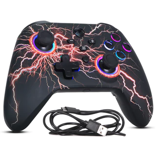 Controle Sem Fio Nintendo Switch Pro Bluetooth Rgb 2 Botões Macro Joystick Analógico Vibratório