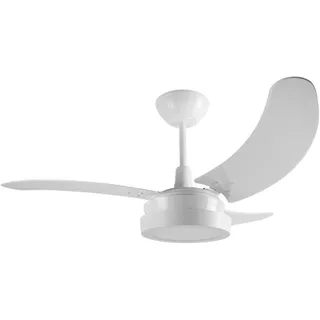 Ventilador De Teto Búzios Led 130W 3 Pás Brancas Tron