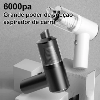 Mini aspirador de pó portátil para carro e casa poderoso aspirador USB recarregável 2000mAh