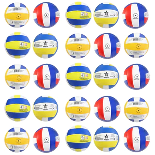 Kit 25/ 40 Bolas De Volei Tamanho Oficial De Couro Sintetico Resistente para Praia Piscina Quadra Parque Profissional