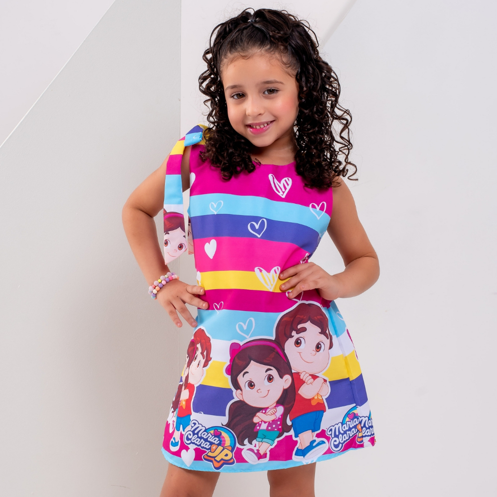 vestido temático infantil da maria clara e jp, roupa temática menina ...