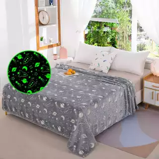 Cobertor Manta Brilha no Escuro Infantil 2,00x1,50 Mt Coberta Solteiro fluorescente em Oferta na Shopee