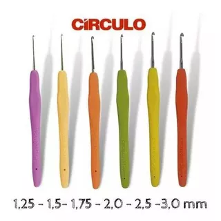 Agulha de Crochê Emborrachada- Círculo em Oferta na Shopee