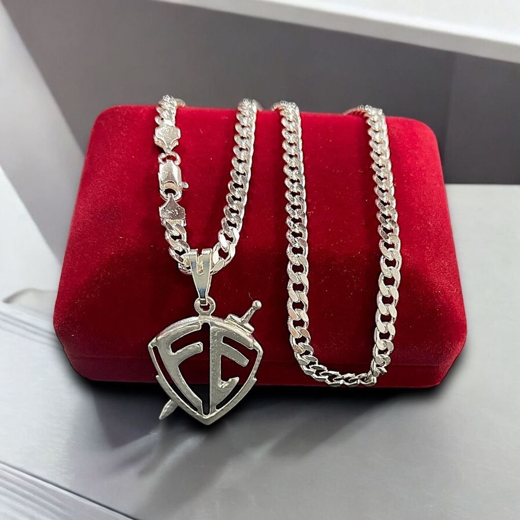 Cordão Grumet Masculino 4.5 mm a Prata Legitima 925 - 70 cm