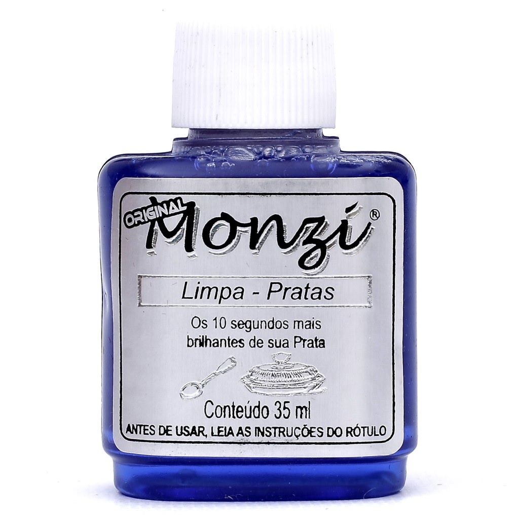 1 unidade de Monzi limpa prata de 35 ml facil e simples de usar Original