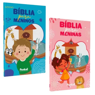 Kit Bíblia Infantil da Menina e Do Menino