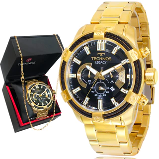 Relógio Technos Masculino Dourado Prova D