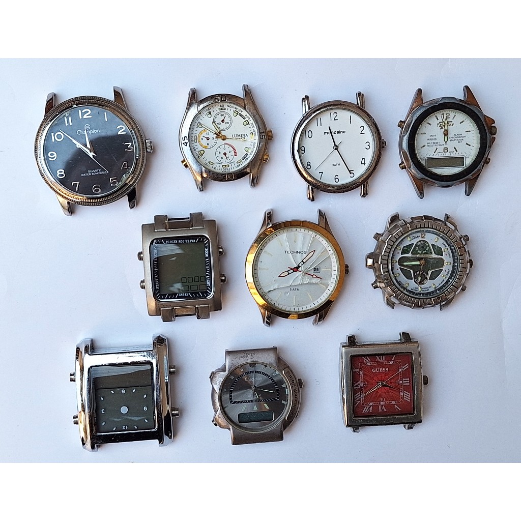 AN1892= 10 RELOGIOS ANTIGOS COM DEFEITO VER DETALHES ABAIXO