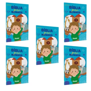 Kit 5 Bíblias Infantil do Menino