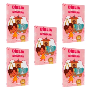 Kit 5 Bíblias Infantil da Menina