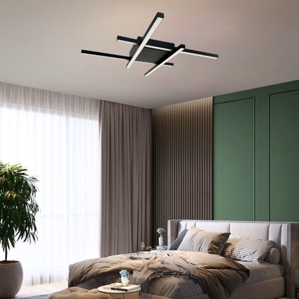 Luminária de Teto Plafon de LED Embutido Quadrilux Minimalista Moderno Industrial
