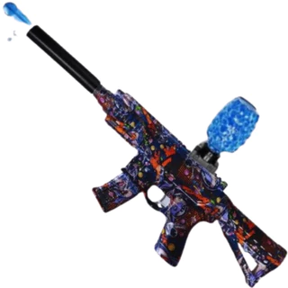 Lança Bolinha De Gel ORBEEZ Elétrica Shark Azul Ref.:DFX2342
