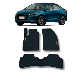 Tapete Borracha Onix Plus Sedan Com Traseiro Inteiriço 2020 2021 2022 2023 2024 2025