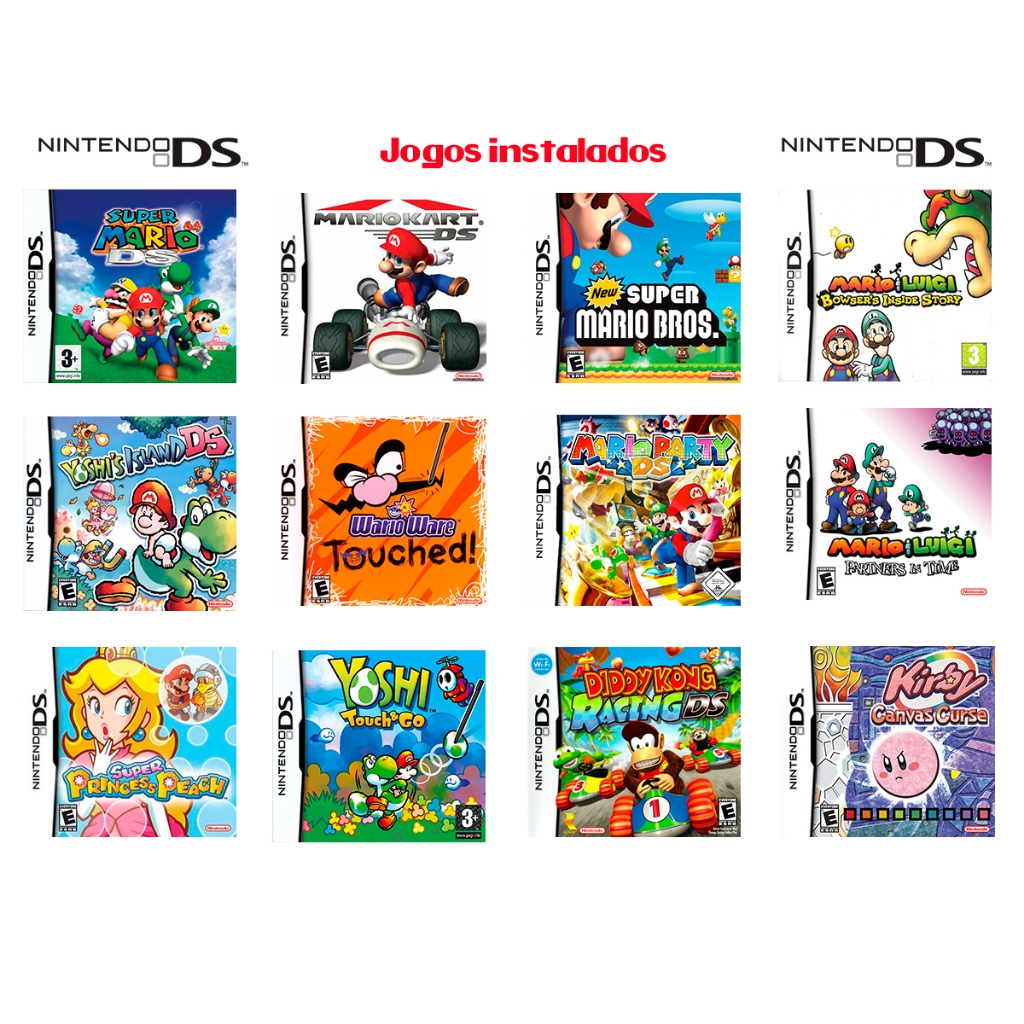 Nintendo DSi C Jogos Mario Zelda Pokemon Sonic | Shopee Brasil