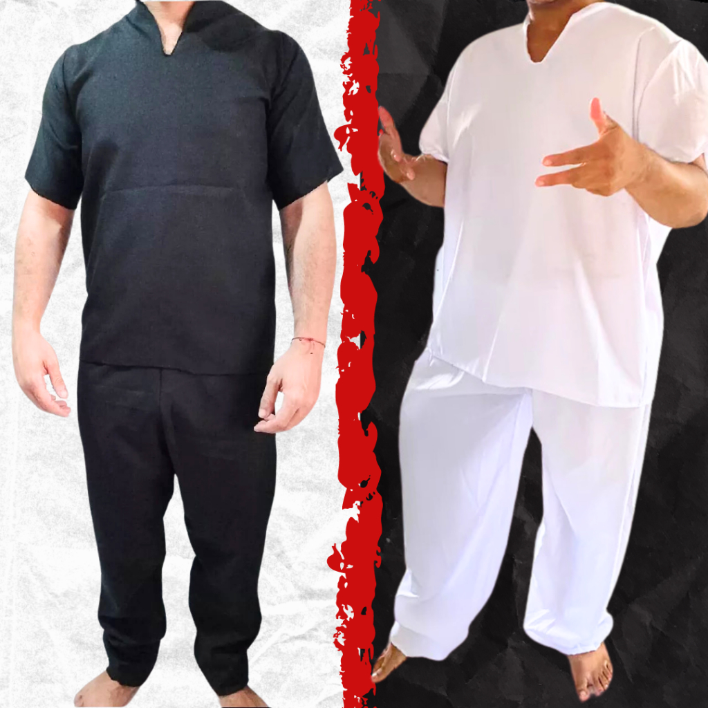 Roupa Umbanda E Candomblé Conjunto Masculino Oxford 2 Peças - Umbanda E Candomblé - Roupa De Ração