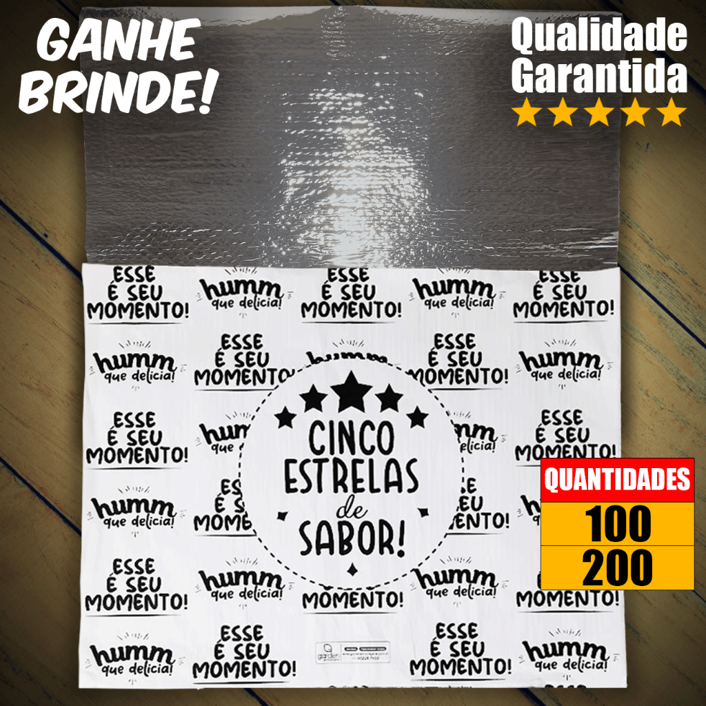 Papel Acoplado Térmico Laminado Papel Embrulho 200 Uni