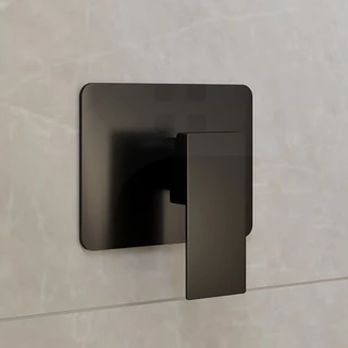 Acabamento Para Registro Monocomando Base Docol Metal Preto