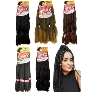 Cabelo Jumbo SUPERX/ MEGAX / HIPERX Jumbão Para Tranças 400g - Várias Cores