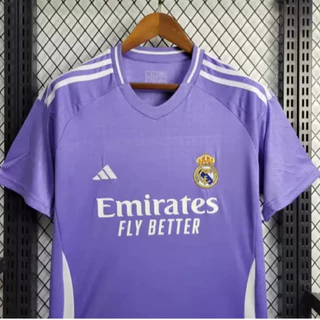 Camiseta de Time Lançamento Real Madrid Lilás Temp 23/24 Masculina | Dry Fit - OFERTA!