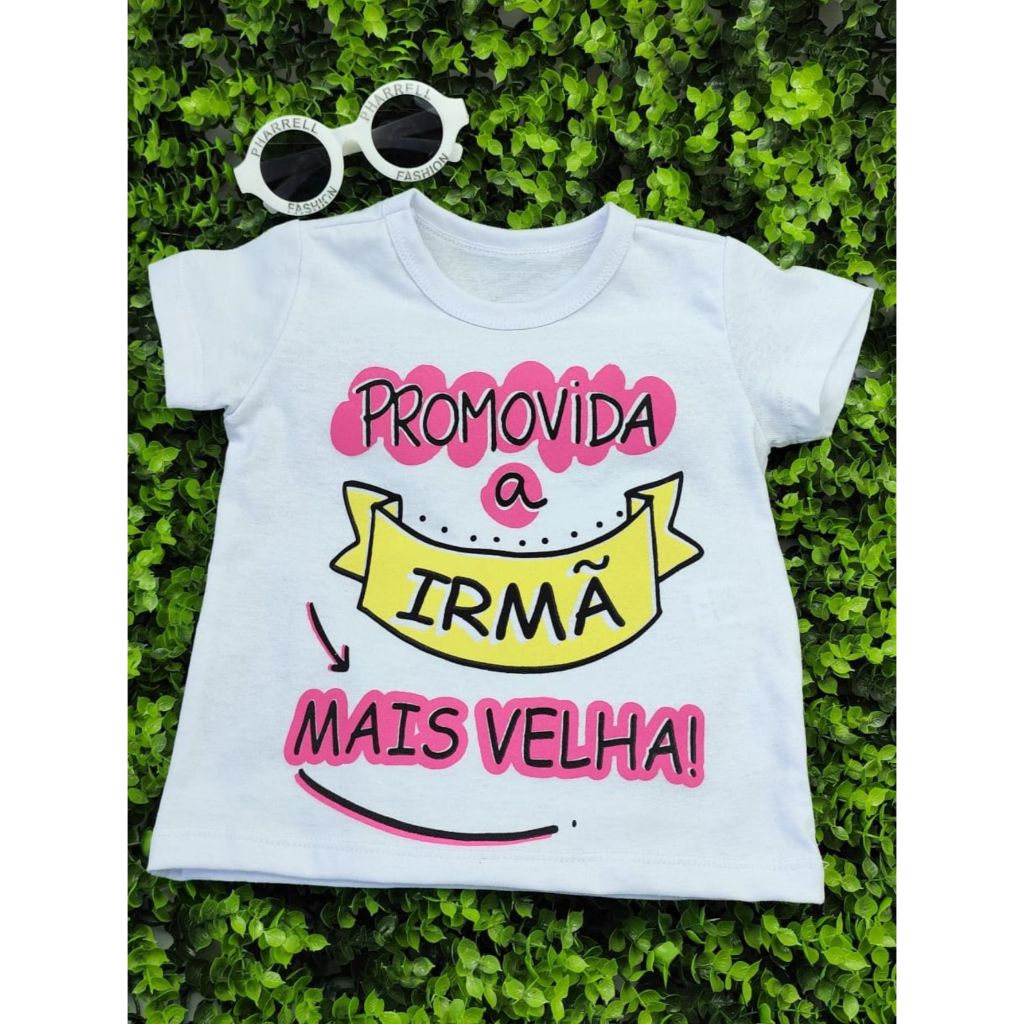 Camiseta Infantil Personalizada Irmãos 100% Suedine