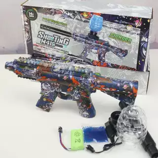 Brinquedo Lançador Bolinha Gel + Bolinha de Gel - Indicação acima de 14 anos Bateria Recarregável