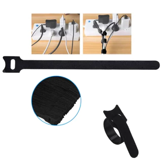 Presilha 25cm Fita Abraçadeira Preta Cabos Chicote Fios