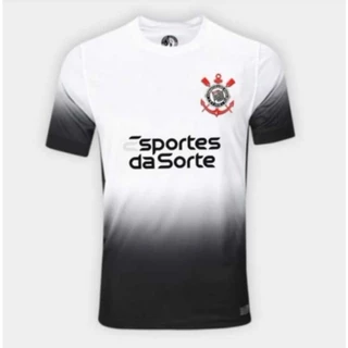 Camisa Futebol CORINTHIANS Infantil e Uniforme Conjunto Juvenil 2024 - Escudo Bordado - Envio 24hrs