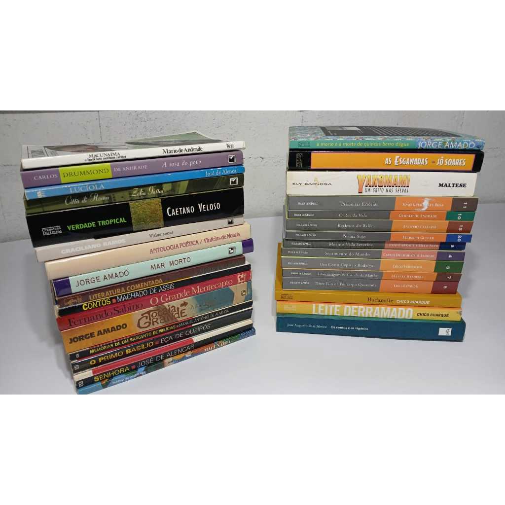 Livros Usados Promocionais Literatura Brasileira de Autores Diversos Jorge Amado e Graciliano Ramos