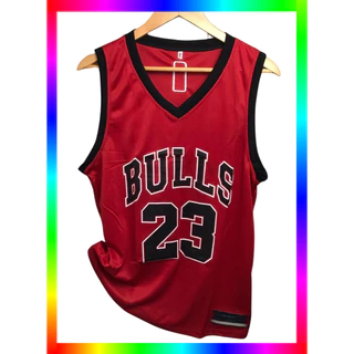 Camiseta Dryfit Esportiva Regata de Basquete Classica Blls Vermelho - Tecido Confortavel e Respiravel - P, M, G, GG