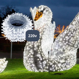 Pisca 1000 Leds com 100 Metros de Luz Fixa Para montar decoração de Natal e Festas