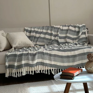 MANTA DECORATIVA PARA SOFÁ OU POLTRONA 100%ALGODÃO TAMANHO 1,40X2,30CM