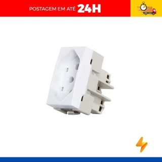 Modulo Tomada Padrao Brasileiro 2p+t 20a-250v Branco Clean