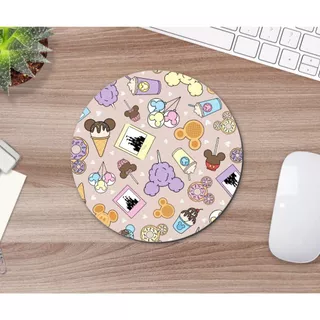 Mouse Pad Redondo Neoprene 19x19 Disney Nerd Geek