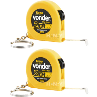 Kit com 2 Trenas Chaveiro Aço 2 Metros - Vonder